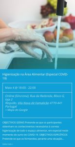 Higienização na área alimentar